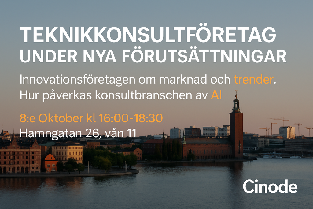 Denna bild har ett alt-attribut som är tomt. Dess filnamn är Cinode_event-1024x683.png