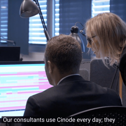 Picture of cinode program used by Transcendent group