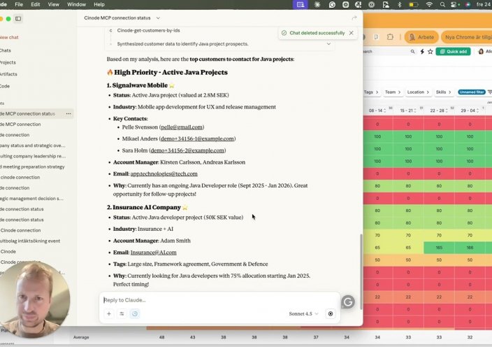 Cinode MCP - Use AI to chat directly with Cinode