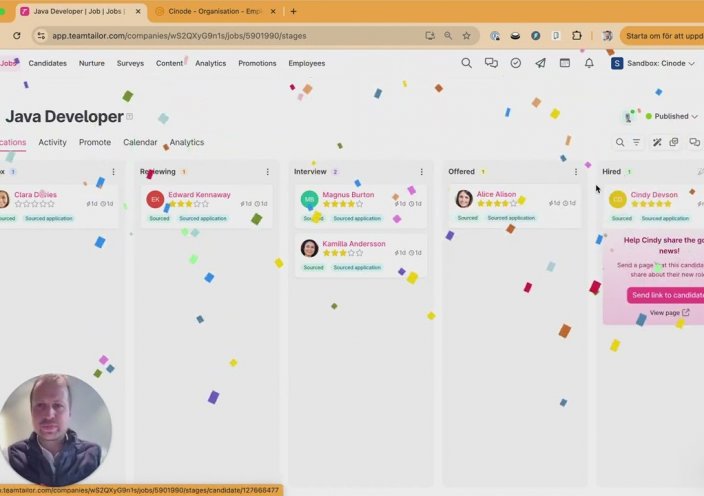 From Teamtailor to Matched and Presented Consultant in Cinode – in Just a Few Seconds!